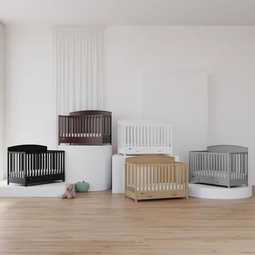 Miniatura 3 de Graco Benton - Cuna convertible 5 en 1 con cajón, certificado GREENGUARD Gold, se convierte de cuna de bebé a cama infantil, sofá cama y cama