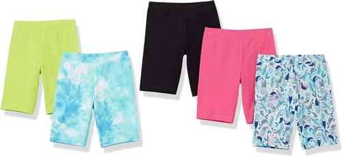 Marca Tienda Spotted Zebra Pantalones cortos de ciclismo para niña