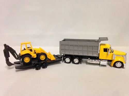 Miniatura 3 de Camión volquete Lonestar internacional a escala 1:43 con cargador de ruedas