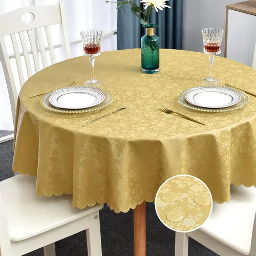 Miniatura 24 de Romanstile Mantel de poliuretano resistente a las manchas y a las arrugas, mantel para comedor/fiesta/camping interior y exterior, lavable, de Flor