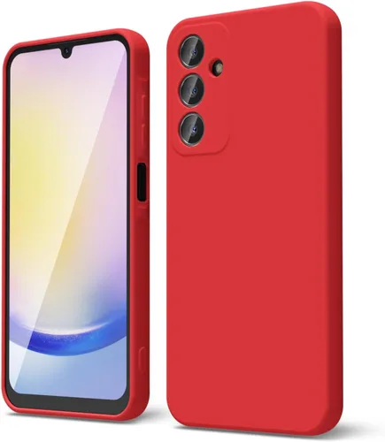Miniatura 83 de oakxco Funda para teléfono Samsung Galaxy A12 con agarre de silicona líquida, linda delgada fina suave cubierta de gel de goma TPU lisa para mujeres