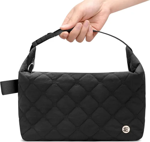 Miniatura 10 de Bolsa de almuerzo Elmklare para mujeres y hombres, caja de almuerzo acolchada tipo puffer para mujeres, bolsas de almuerzo con aislamiento a prueba