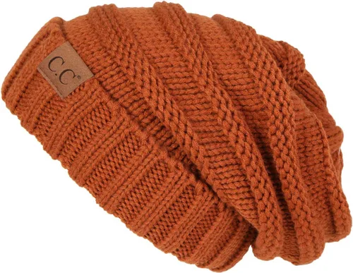 Miniatura 3 de Funky Junque Gorro holgado de punto trenzado de gran tamaño, grueso, suave, de gran