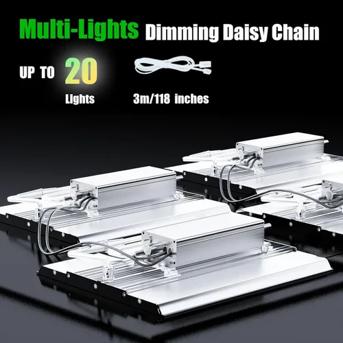 Miniatura 7 de MA1200 Luz de Crecimiento de Espectro Completo, Panel de Luz de Planta Regulable de 120 Vatios, Luz LED de Crecimiento para Inicio de Semillas