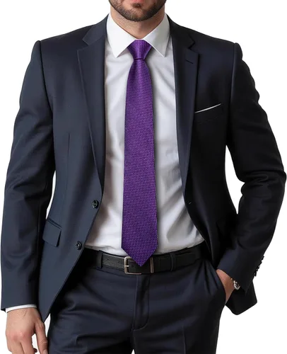 Miniatura 249 de Dubulle Corbata tejida de cachemira para hombre y gemelos de pañuelo para hombre, conjunto de gemelos para boda formal y negocios