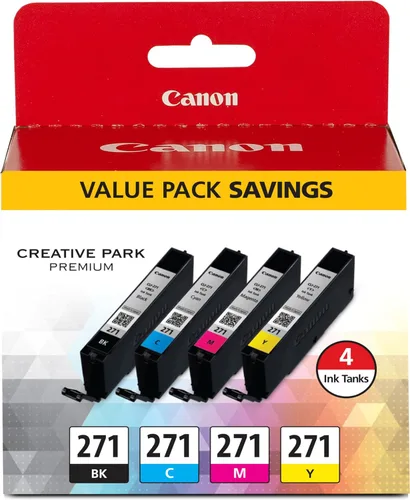 Miniatura 15 de Canon CLI-271XL Depósito de tinta negra genuino, compatible con impresoras MG6820, MG6821, MG6822, MG5720, MG5721, MG5722, MG7720, TS5020, TS6020