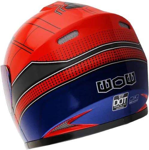Miniatura 5 de WOW Casco integral para motocicleta, bicicleta urbana BMX MX para niños: HKYB15 Araña roja