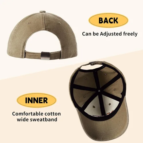 Miniatura 5 de Lindas gorras de béisbol bordadas para niños y niñas, de algodón lavado, ajustable, estilo vintage, snapback, para niños y niñas, de 3 a 8 años