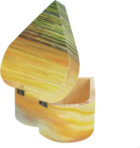 Miniatura 7 de Caja de madera sin terminar en forma de corazón, madera de pino natural, cajas de madera de bricolaje con tapa para manualidades de almacenamiento