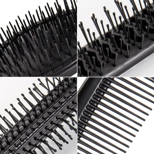 Miniatura 4 de Juego de 5 cepillos y peine para el cabello, cepillo desenredante con cerdas suaves IntelliFlex para mujeres y hombres (azul)