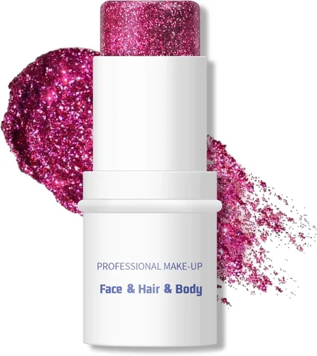Miniatura 13 de KYDA Barra de purpurina corporal, gel grueso con purpurina para rostro y cabello corporal, pintura holográfica brillante de lentejuelas de sirena