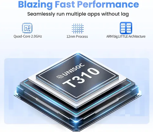 Miniatura 2 de Topsand La última tableta Android 13, tableta de 10.1 pulgadas con procesador de cuatro núcleos de 2.0 GHz, 64 GB de ROM, 1 TB expandible, cámara