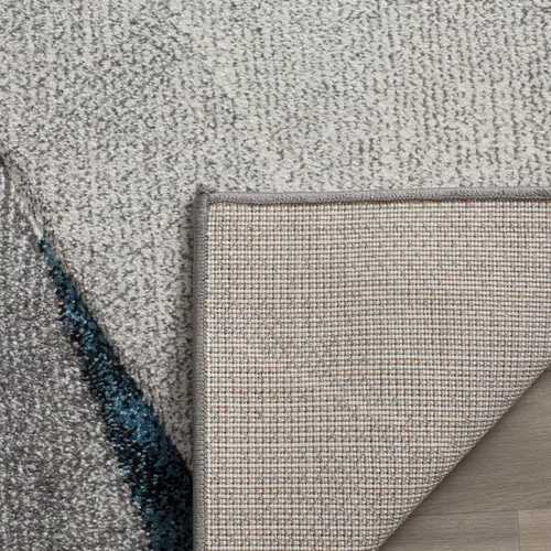 Miniatura 5 de SAFAVIEH Alfombra de área de 8 x 10 pulgadas, colección Hollywood, grande, gris y verde azulado, diseño moderno de mediados de siglo, no desprende