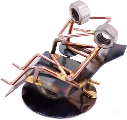 Miniatura 2 de Higienista dental coleccionable hecha a mano figura de arte de metal, accesorios de escritorio, trofeo, regalo de jefe, decoración de oficina