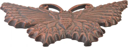 Miniatura 2 de COLIBROX Piedra de paso de mariposa decorativa bronce hierro fundido patio y jardín