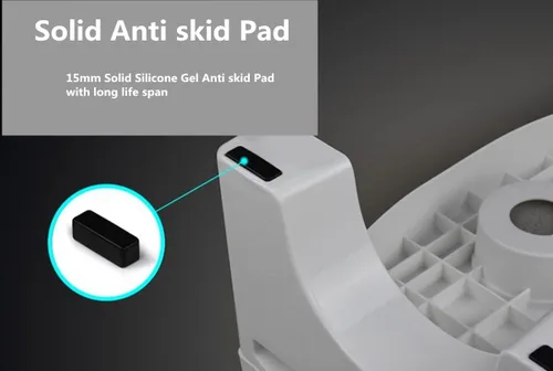Miniatura 4 de Taburete de inodoro plegable de 7 pulgadas, de plástico, antideslizante, plegable, taburete de baño para niños y adultos, taburete de ayuda