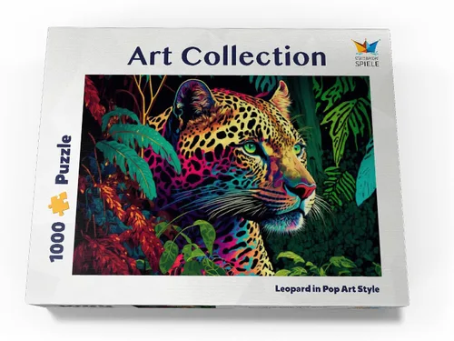 Miniatura 4 de MyPuzzle Leopard - Pop-Art Style - Rompecabezas prémium de 1000 piezas para adultos