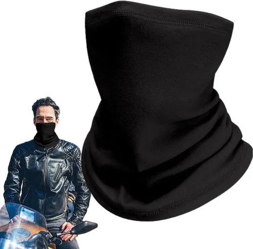 Miniatura 6 de BBAUER Bufanda para el cuello, bufanda de invierno resistente al viento, absorbe la humedad, transpirable