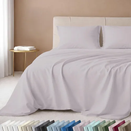 Miniatura 39 de California Design Den Juego de sábanas de lujo tamaño King - 100% algodón, 600 número de hilos, sábanas King de bolsillo profundo, ropa de cama