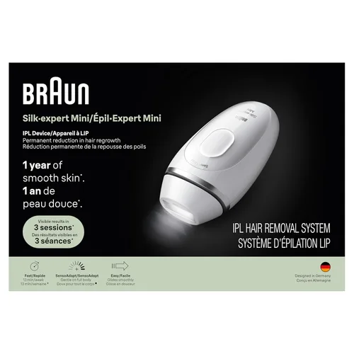 Miniatura 11 de Braun IPL Mini, Seda·Expert Mini, Depilación IPL para Mujeres y Hombres, Reducción permanente del vello láser en casa, IPL1115