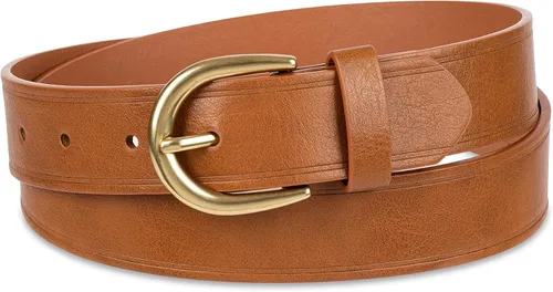 Miniatura 2 de Tienda Essentials Cinturón vaquero con borde crudo para mujer