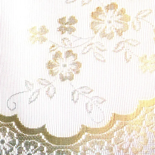 Miniatura 6 de Commonwealth Home Fashions Mona Lisa - Cenefa de encaje festoneado jacquard, 56 x 15 cáscara de huevo