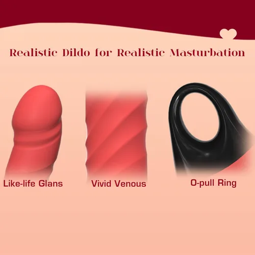 Miniatura 3 de Consolador vibratorio de empuje, vibrador 3 en 1 femenino para punto G con estimulador de clítoris, juguetes sexuales para mujeres y adultos, 3