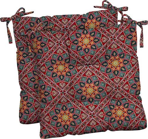 Miniatura 26 de RSH DECOR Juego de 2 cojines de asiento para silla de comedor para interiores y exteriores, 16 x 16 x 2 pulgadas, color a elegir