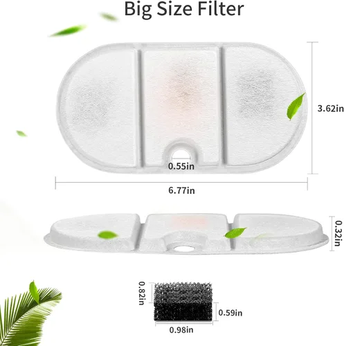 Miniatura 6 de 16 paquetes de filtros de repuesto para fuente de agua para gatos compatibles con la fuente de agua PETLIBRO Capsule para mascotas: PLWF002, 71