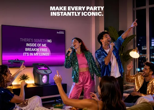 Miniatura 7 de Singing Machine Platinum Plus - Sistema de karaoke todo en uno con 2 micrófonos inalámbricos, Bluetooth/WiFi, altavoz de sonido portátil premium