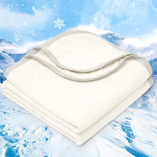Miniatura 13 de PHF Manta de Tiro de Enfriamiento Doble para Personas que Duermen con Calor, Arc-Chill Q-Max>0.5 con Enfriamiento Doble, Manta de Verano Absorbe