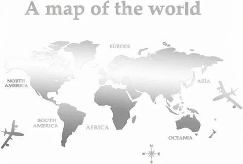 Adhesivo de pared 3D, acrílico con mapa del mundo para pared, para despegar y pegar, calcomanía de pared extraíble para guardería, oficina, sala de