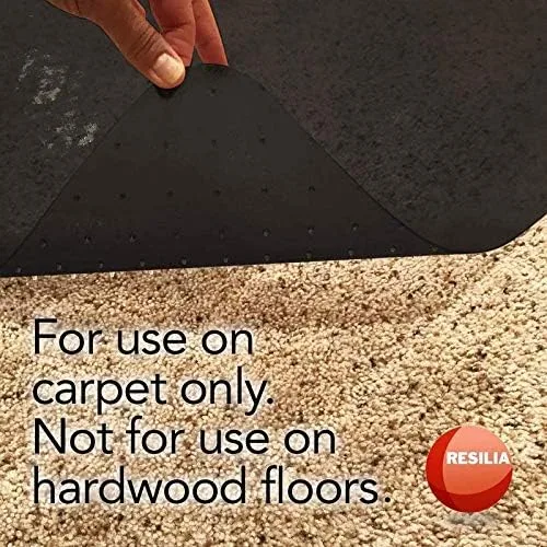 Miniatura 2 de Resilia - Tapete con agarres para colocar bajo silla de escritorio en oficinas y sobre alfombras de fibra corta, fabricado en los Estados Unidos