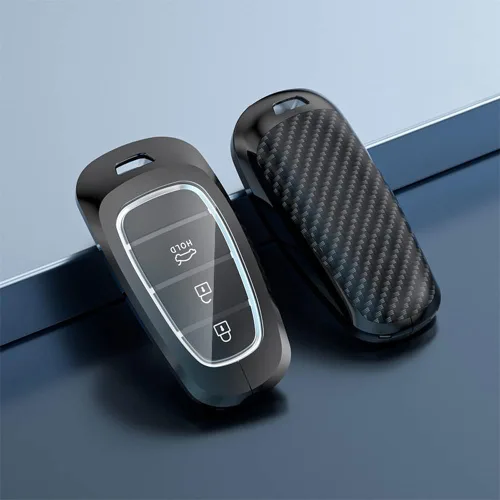 Miniatura 3 de SANRILY Funda para llavero ABS y aleación de zinc sin llave de 4/5/7/8 botones para Hyundai Sonata, Santa Fe, Tucson 2023 2022 Palisade Nexo