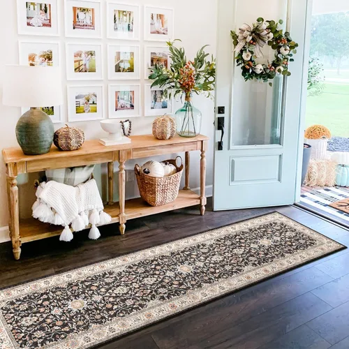 Miniatura 6 de TOPRUUG Alfombra Pasillo Lavable 2x7 - Alfombra de Pasillo Alfombras y Tapetes de Cocina Antideslizante Lavable Impermeable Alfombra Pasillo