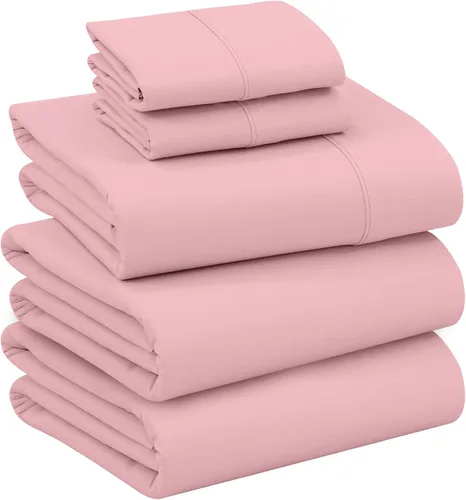 Miniatura 125 de RUVANTI Juego de sábanas divididas tamaño King de 100 % algodón para cama ajustable, 5 piezas, ropa de cama de tejido de percal suave y Guisante