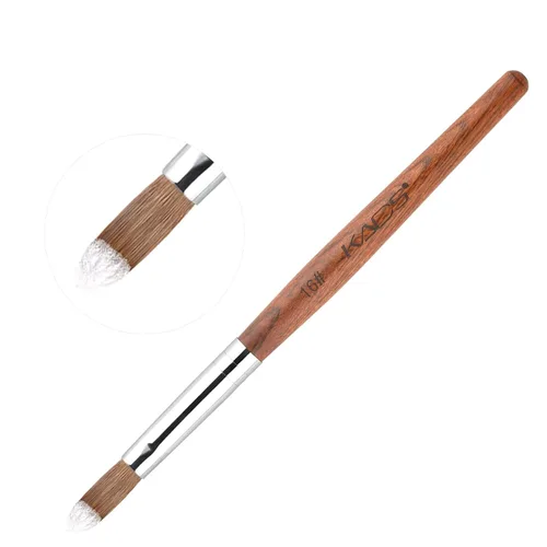 Miniatura 10 de KADS Kolinsky - Brocha acrílica para uñas ovalada, con mango de madera resistente, para manicura y pedicura profesional (n.° 10)
