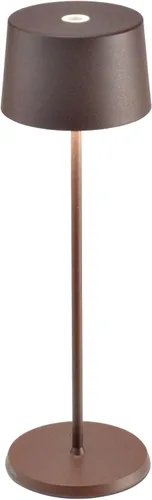 Miniatura 7 de Zafferano, Olivia Pro - Lámpara de mesa recargable inalámbrica con control táctil, adecuada para interiores y exteriores, atenuador, 2700-3000 K