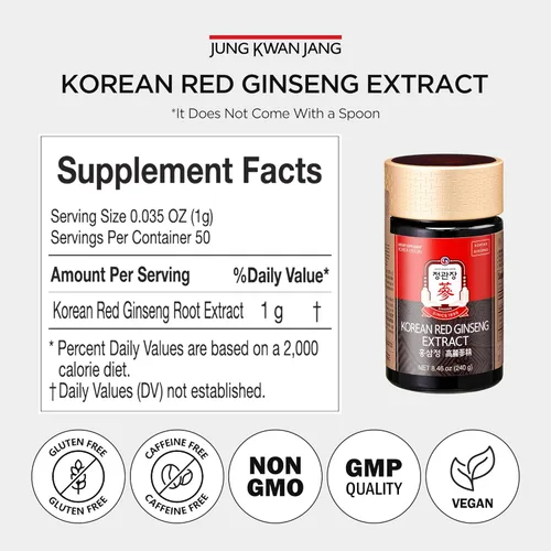 Miniatura 7 de Extracto concentrado de ginseng rojo coreano de 6 años, de Cheong Kwan Jang