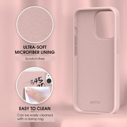 Miniatura 3 de Funda compatible con iPhone 13 Pro 2021, silicona líquida de gel suave de goma de 3 capas de cobertura completa