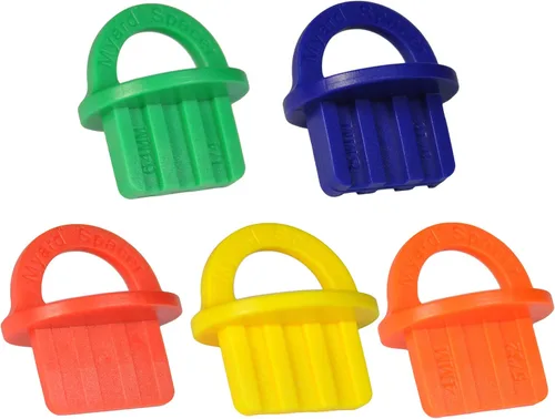 Miniatura 10 de Myard Azul 20 paquetes de 5/16 pulgada de espaciadores de cubierta con color brillante para una fácil detección, fácil de extraer, anillos