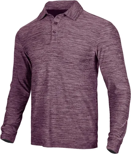 Miniatura 21 de NAVISKIN Camisas polo para hombre, de secado rápido, UPF 50, manga larga y corta, que absorben la humedad