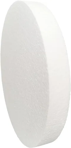 Miniatura 3 de FFchuanhe Paquete de 10 círculos de espuma de 8 pulgadas para manualidades (1 pulgada de grosor), disco de espuma redondo de poliestireno
