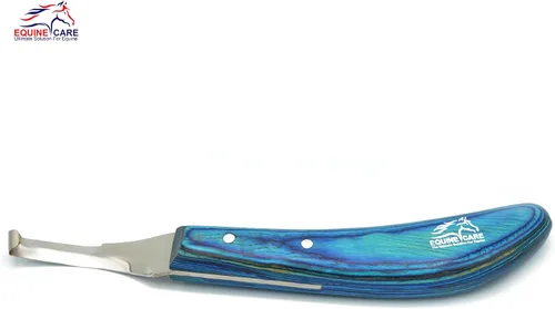 Miniatura 4 de Equine Care Cuchillo de pezuña para diestros – Hoja de acero inoxidable J2 afilada de doble filo, mango ergonómico de hoja – Recortadora profesional
