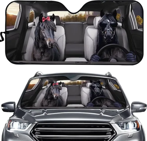 Miniatura 22 de SEANATIVE Parasol divertido para parabrisas de automóvil, protección contra rayos UV, protector de ventana delantera, diseño de ojos enojados