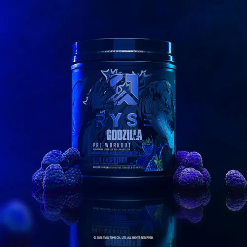 Miniatura 5 de RYSE Godzilla X Noel Deyzel - Polvo de preentrenamiento - Frambuesa azul - 400 mg de cafeína, preentrenamiento de alto nivel para hombres y mujeres