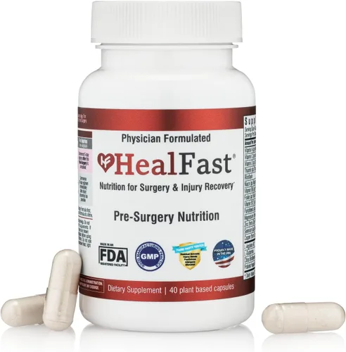 Miniatura 9 de HealFast Suplemento completo de recuperación de cirugía y lesiones: para heridas, tratamiento de cicatrices y moretones con vitaminas, bromelina