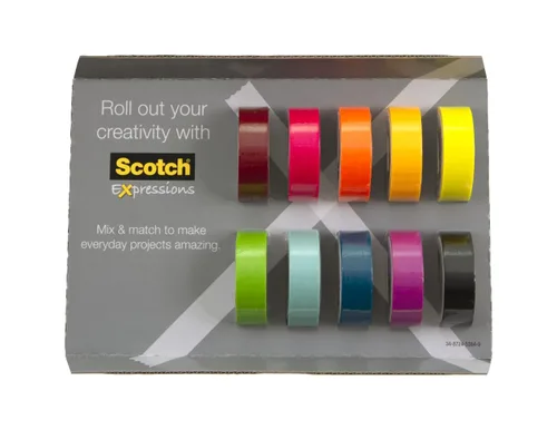 Scotch Cinta Washi, 10 rollos, ideal para uso en diario de viñetas, suministros escolares, suministros de manualidades y regalos de agradecimiento
