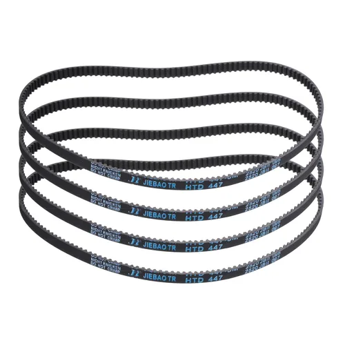 Miniatura 52 de uxcell 4pcs HTD-3M correa dentada de goma 60 dientes, 7.087 in de longitud de paso x 0.236 in de ancho x 0.094 in de altura, correa de distribución