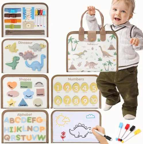 Miniatura 11 de hahaland Tabla de Actividades para Niños Pequeños y Niñas, Juguetes Montessori para Mayores de 3 Años, Actividades Educativas de Aprendizaje